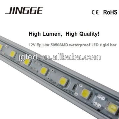 China Aluminum alloy aluminum led light bar SMD5050 Epistar led bar light 12v led rigid strip for sale