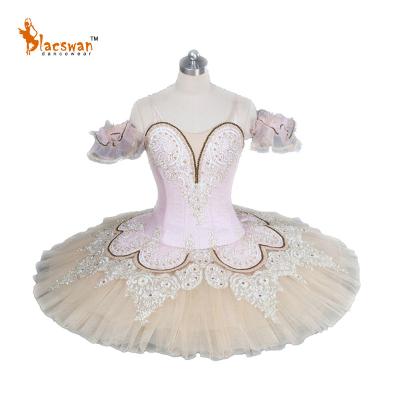 China Professional Adjustable Sizing Tutu Cinderella Ballet Classical Variation Stage Competition Ballerina Pink Platter Dance Costume for sale