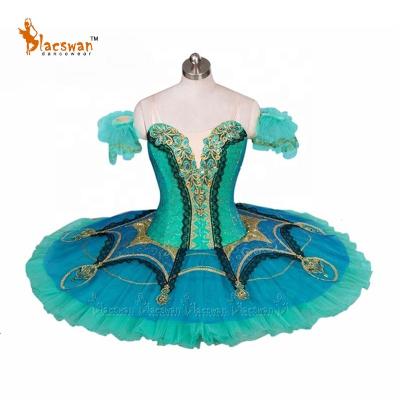 China Professional Esmeralda Tutu Green Gulnara Ballet Le Corsaire Variation Platter Tutu Ballet Tutu Medora Tutu Costume For Sale BT804 for sale