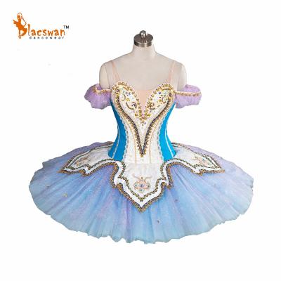 China Le Corsaire Adult Women Ballet Stage Costume Blue Adjustable Professional Classic Handmade Prima Ballerina Tutu Sizing for sale