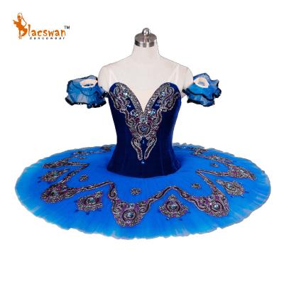 China Le Corsaire Adjustable Adult Professional Royal Blue Dance Sizing Variation Dresses Tutu Ballet Competition Costumes for sale