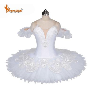 China Professional Adjustable Sizing White Nutcracker Clara Ballet Classical Variation Dancewear Platter Tutu Costume On Sale for sale