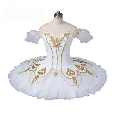 China The ballet tutu nutcracker costume for sale ballet tutu for sale professional ballet variations Yagp BT674 white gold ballet tutu stage costume for sale