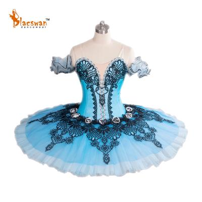 China Adjustable Sizing Raymonda All The Time Talk Solo Blue Competition Pancake Tutu Ballet Professional Competition Costumes YAGP for sale