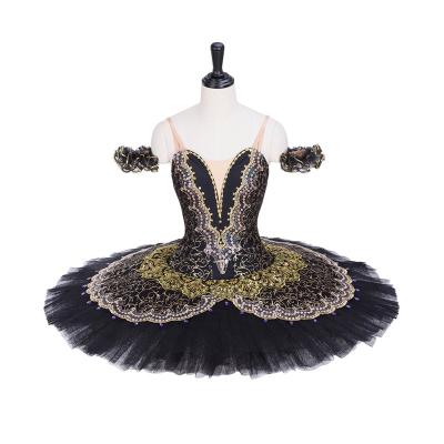 China Adjustable Sizing Tutu Odile Ballet Black Swan Pancake Platter Tutu Swan Lake Costume for sale