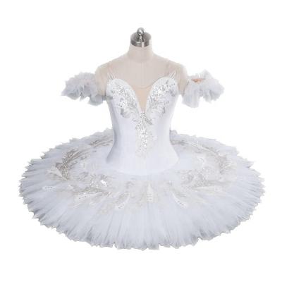 China Professional Adjustable Sizing Swan Lake Princess Odette Dieing Swan Tutu Ballet Costume Custom Size Variation White for sale