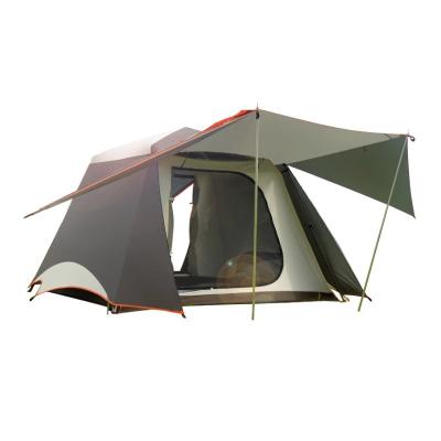 China Automatisches Outdoor-Schnellfamilien-Camping-Zelt mit Silberbeschichtung Sonnencreme Zelt für 4-6 Personen zu verkaufen