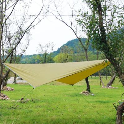 China Diamond Shaped Square Sun Shade Sail Canopy 210T Polyester Plaid Cloth Camping Canopy for sale