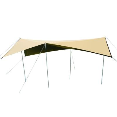 China Outdoor Hexagonal Butterfly Portable Camping Sun Canopy Picnic Sun Protection Rain Shelter Sandy Beach for sale