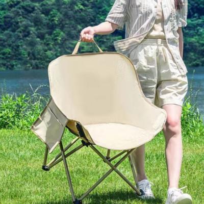 China Outdoor Folding Camping Moon Chair 32 Inches Seat Width 250 Lbs Weight Capacity for sale