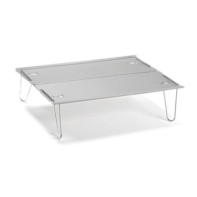 China Aluminum Plate Small Low Folding Camping Table Outdoor Aluminum Alloy Ultra Light for sale