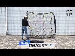 portable outdoor network carnival nine palace grid for camping