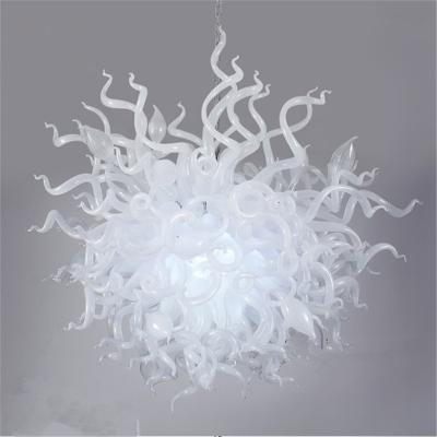 China 100% Newest Mini White 100% Handmade Blown Glass Kitchen Chandeliers and Pendant Lights for sale