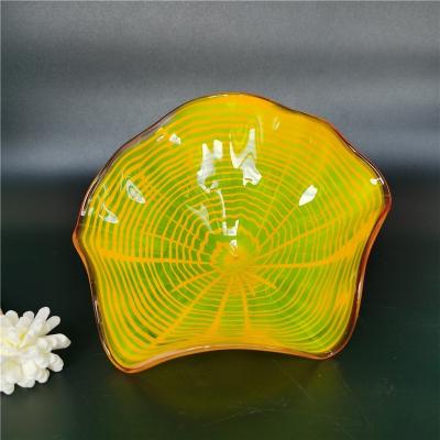 China 100% Handmade Yellow Colors 100% Luxury Handmade Murano Crystal Glass Wall Lamps Indoor for sale