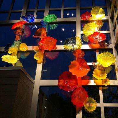 China 100% Indoor Newest Handmade Design Modern Crystal Lights Hotel Decoration Blown Glass Wall Lamps for sale