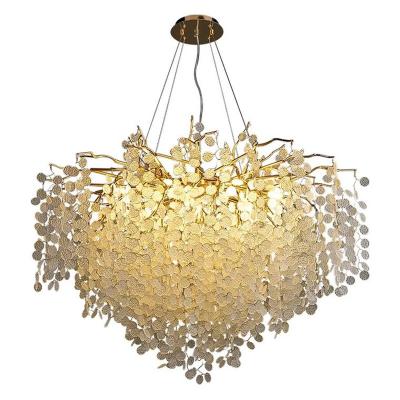 China Modern Home Tree Branch Wedding Bar Bedroom Decor Pendant Lamp Crystal Chandelier for sale