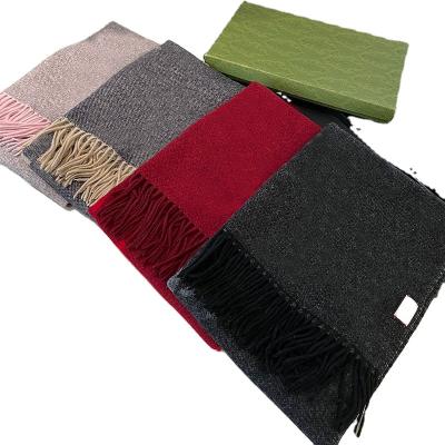 China Fashion\Comfortable\Warm Autumn Winter Scarfs Luxury Brand Scarf For Women Elegant Scarf Designer And Shawls Cotton Wholesale for sale