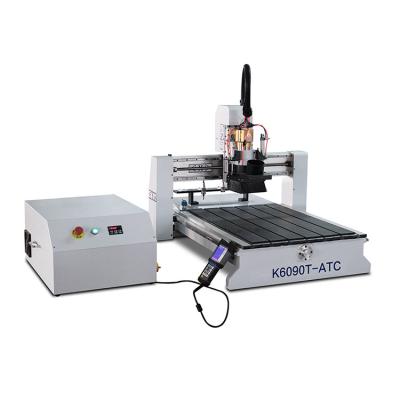 China Building Material Shops High Efficiency And Convenient K6090T Mini Atc CNC Router Woodworking Engraving Machine for sale