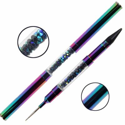 China NAIL Rhinestone Picker Dotting Pen, Gradient Pencil Picker Wax Pen Pencil Double-ended Nail Art DIY Decoration Tool for sale