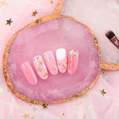 China Nail Tips Rack Display Paint Tray New Design Nail Tips Design Crystal Resin Agate Rack Holder Holster Display Dish Palette For Nail Art Manicure Tools for sale