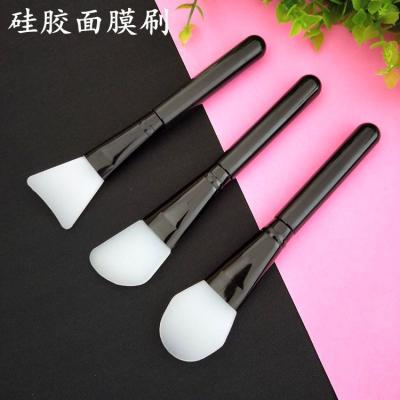 China Clay White Hair Mask Brush Wholesale Flat Brush Skin Care Vegan Silicone Makeup Musk Facial Brush for sale