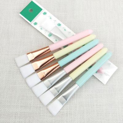 China Flat Brush Wholesale Face Mask Makeup Facial Brush For Beauty Tools Mask Cosmetic Brush for sale