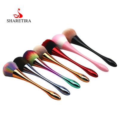 China NAIL 2020 customized wholesale single size small makeup brush nail dust brush blush loose powder brush for sale