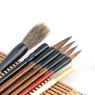 China Paint Maker 7 Pcs Set Chinese Inscription Brush For Professional Calligrapy And Painting for sale