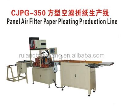 China Square PU Panel Air Filter Making Machine for Pleating and Gluing CJZT-1000 for sale