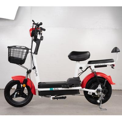 China Factory price electric scooter pedal lithium battery electric family bike steel electric bicycle for sale