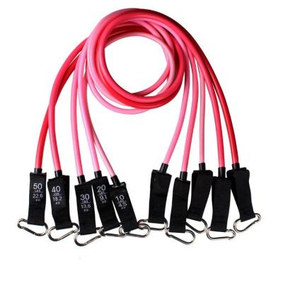 China 11pcs Latex Resistance Bands Set Women Fitness Home Bodybuilding Adjustable Pull Ropes With Jump Rope for sale