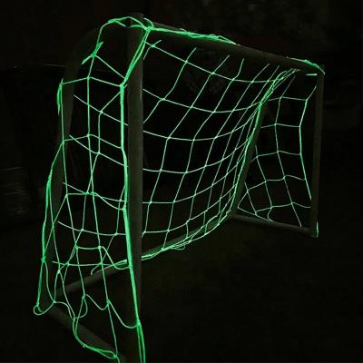 China Soccer Football Night Party Glow in the Dark Durable Glowing Soccer Nettingt Soccer Goal Nets for Soccer Lacrosse Football 1.2*0.8m/1.8*1.2m/3m*2m for sale