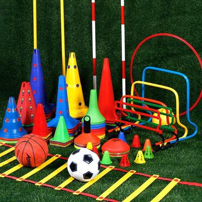 China Anti-Cut Speed ​​Agility Training Set Soccer Cones Circles Footable Basketball Footwork Practice Racks Set Rings Combination Agility Ladders disk for sale