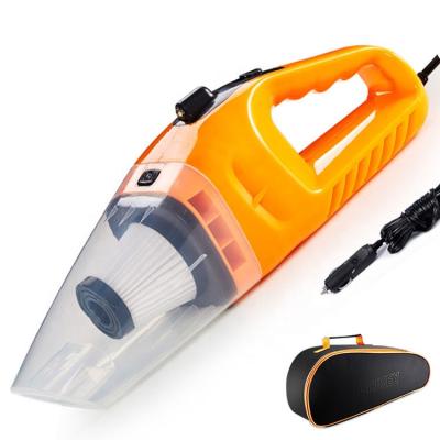 China ABS Portable Handheld Car Vacuum Cleaner DC 12V 120W High Power Car Vacuum With Wet And Dry LED Light for sale