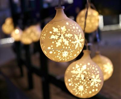 China Indoor and Outdoor Decoration LED Light Strand with Battery Operated Inground Globe Christmas String Light Decorative Light for sale