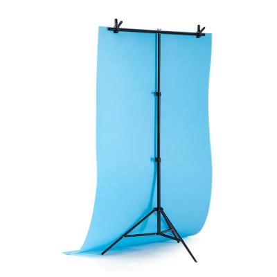 China SOLID COLOR T Form Portable Backdrop Holder Kit With Spring Slings Carry Bag For PVC Background Muslin Cotton Backdrop for sale