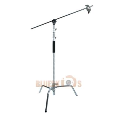 China Waterproof/Shockproof Heavy Duty Photography Stainless Steel C Stand with Boom Arm and Grip Head for Studio Box Mono Light Soft Reflector for sale