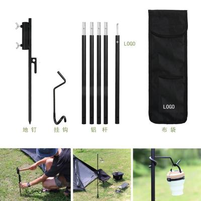 China Aluminum Alloy Lantern Portable Foldable Outdoor Camping Stand For Outdoor Picnic Fishing Camping Backpacking BBQ for sale