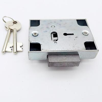 China High Security 7 Lever Mechanical Key Lock With 2 Bit Key For Safe Box 15*83*61mm for sale