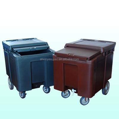 China Transport Ice Cart Carry On Cool Insulated Cooler Cart Slide Ice Cart for sale