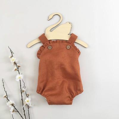 China Wholesale Breathable Washable Eco-friendly Substantial Summer Baby Clothes Cute Little Toddler Girls Summer Overalls Cotton Baby Romper for sale