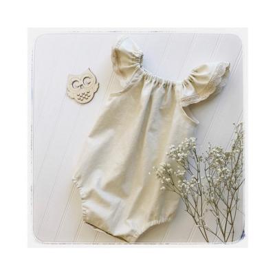 China 2022 Wholesale Girls Rompers Summer New Arrival Breathable Washable Eco-friendly Substantial Clothes Organic Cotton Baby Jumpsuit For Toddler for sale