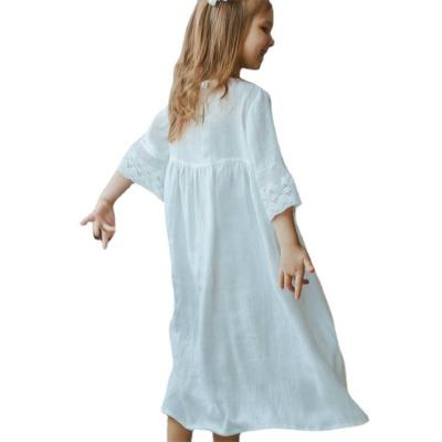 China 2020 Wholesale New Stain Washable Kids Dresses For Girls Dress Summer High Quality Canvas Dresses for sale