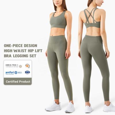 China ACTIVE STRETCH Amazon Gym Sportswear Hot Selling Female Stretching Slim Fit Yoga Sets Fitness Women for sale