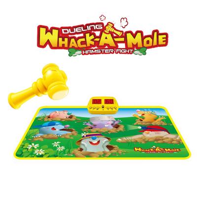 China Children's Game Hammering Hamster Mat Toys Beat-a-mole Hammers Mat Hamster Fight Game Grinding Toy for sale