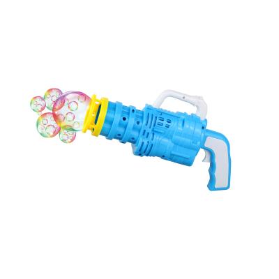 China 2021 Amazon Summer Outdoor Plastic Water Safety Light Soap Bubble Gun Toys for sale