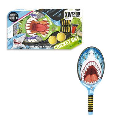 China Outdoor sport toys 2021 Amazon children outdoor sport set big toy kids shark padel racket for sale