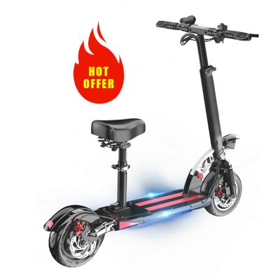 China Brushless DC Motor Two Wheeled Adult Electric Scooter Foldable Offroad Electric Scooter for sale