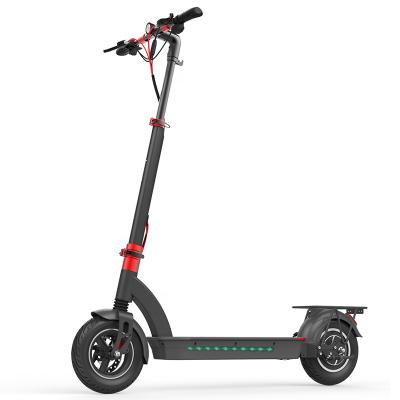 China Unisex Two-wheel scooter 48V13AH 10 inch tire motor 500w 2 wheel kick foldable adults folding electric scooter for sale