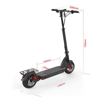 China Genuine DC Brushless Motor 500W Two Wheel Portable And Scooters 48V17.5Ah 10 Inch Max Speed ​​45Km Electric Scooter for sale